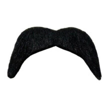 Black Cowboy Tash Fake Moustache - Default Title