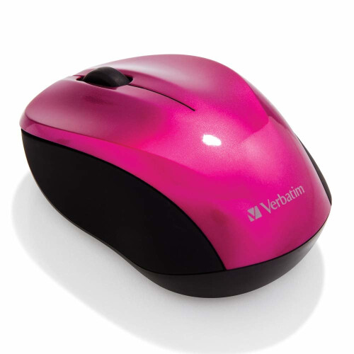 Verbatim Mouse da viaggio wireless VERBATIM Mini - 3 Pulsanti - MAC - Rosa 1