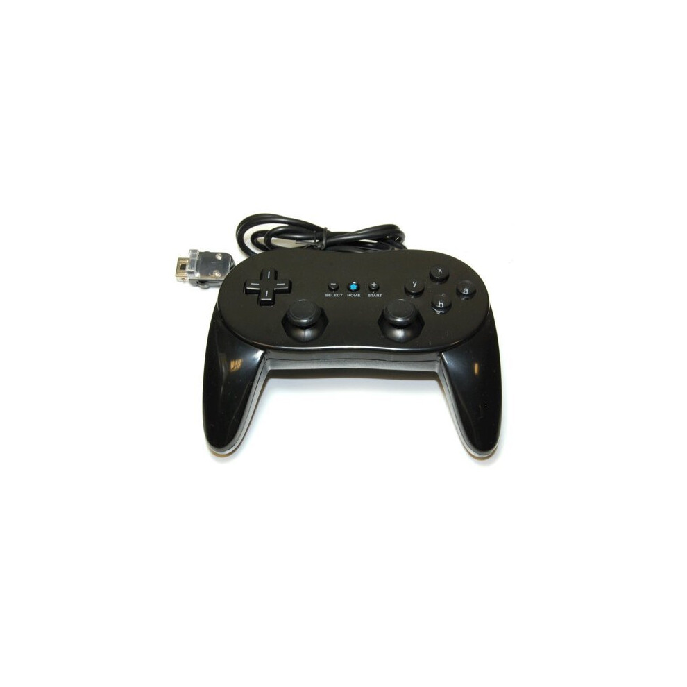 Classic Pro Controller For Nintendo Wii Remote Wireless Joypad - Zedlabz Black 5060276720441