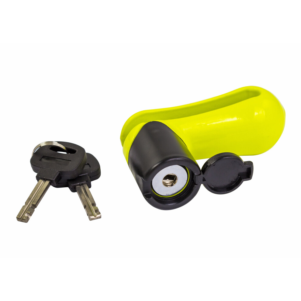 Mammoth Motorcycle Scooter Disc Lock 10Mm Pin Yellow 5034862434951