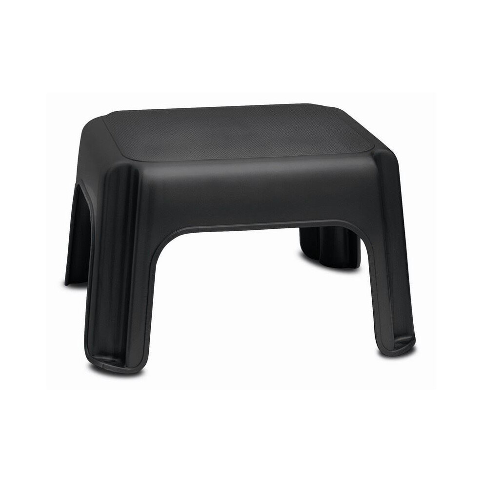 Heavy Duty Plastic Step Stool Home Kitchen Black Colour