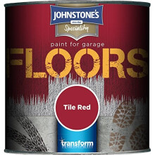 (Tile Red, 250ml) Johnstone's Garage Floor Paint