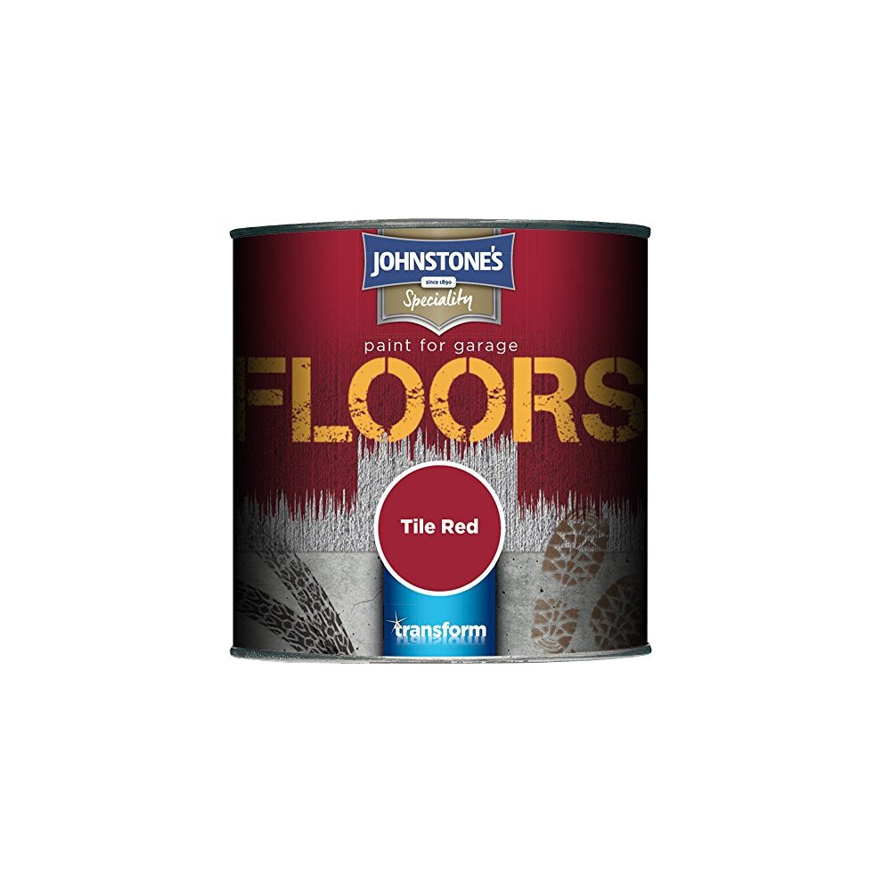(Tile Red, 250ml) Johnstone's Garage Floor Paint
