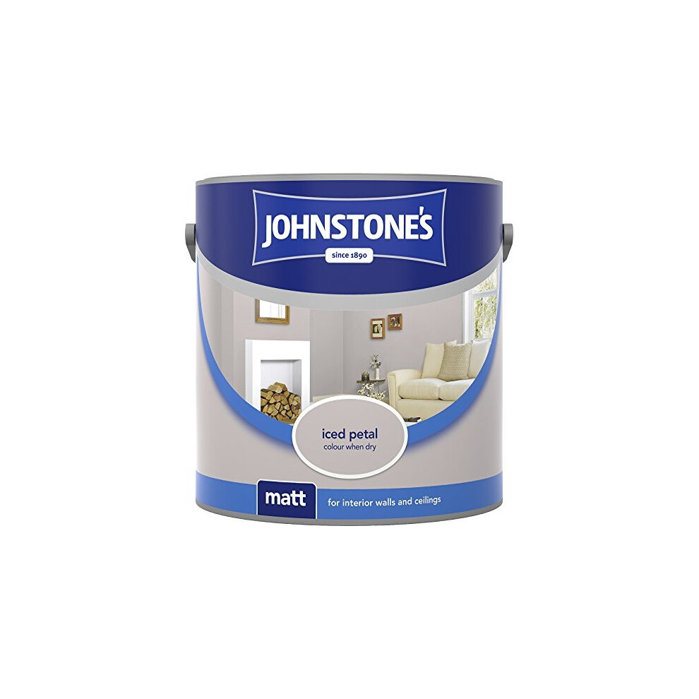(Iced Petal, 2.5L) Johnstone's Matt Emulsion | Matt Wall Paint