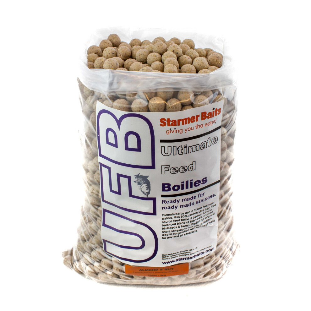 (Almond & nut) Ultimate feed boilies for carp & coarse fishing 15mm 5kg