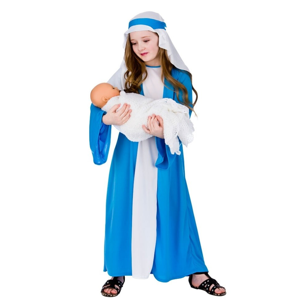 (Medium) Kids Nativity Mary Costume | Christmas