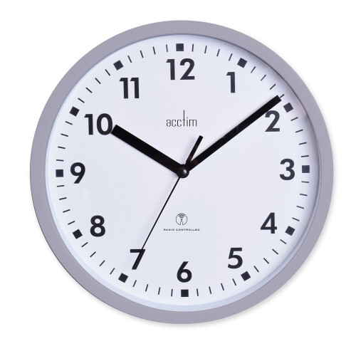 Acctim Acctim 74667 Nardo 20cm Radio Controlled Grey Wall Clock