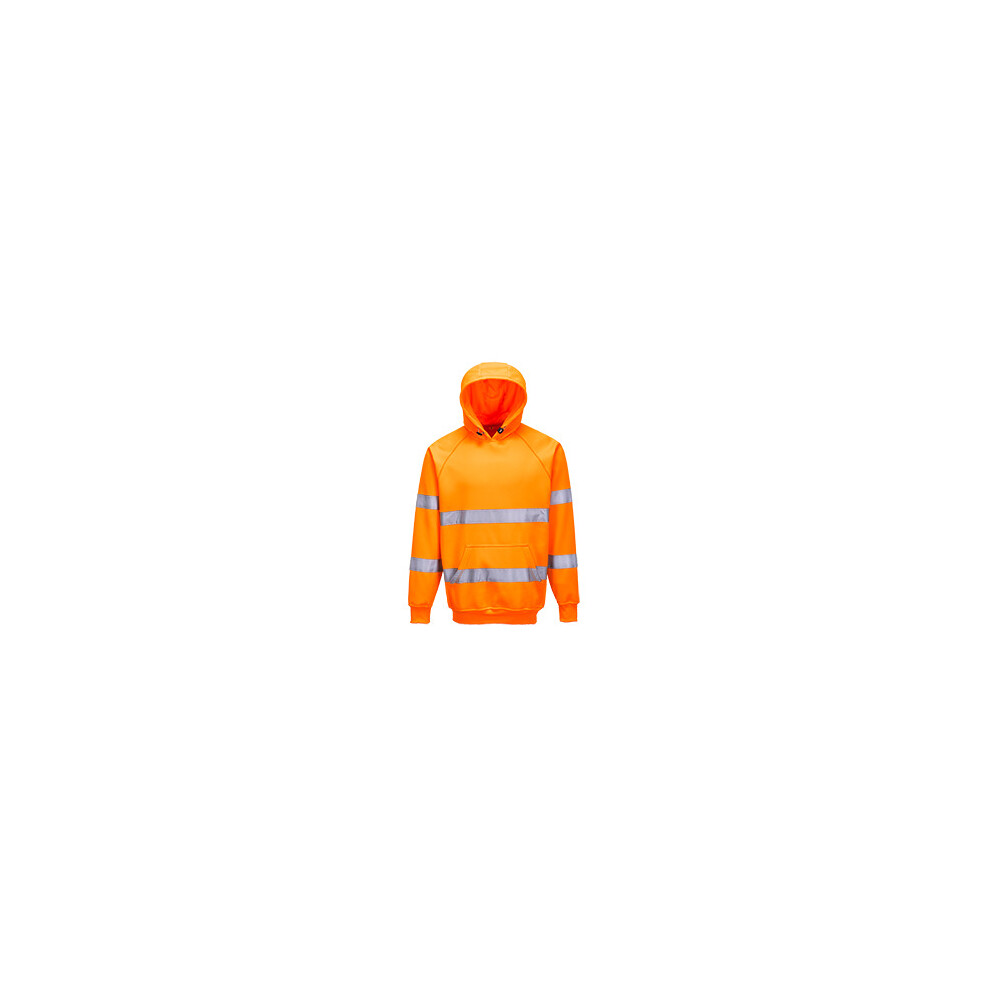 (Orange, Large) Hi-Vis Hooded Sweatshirt 5036108161355