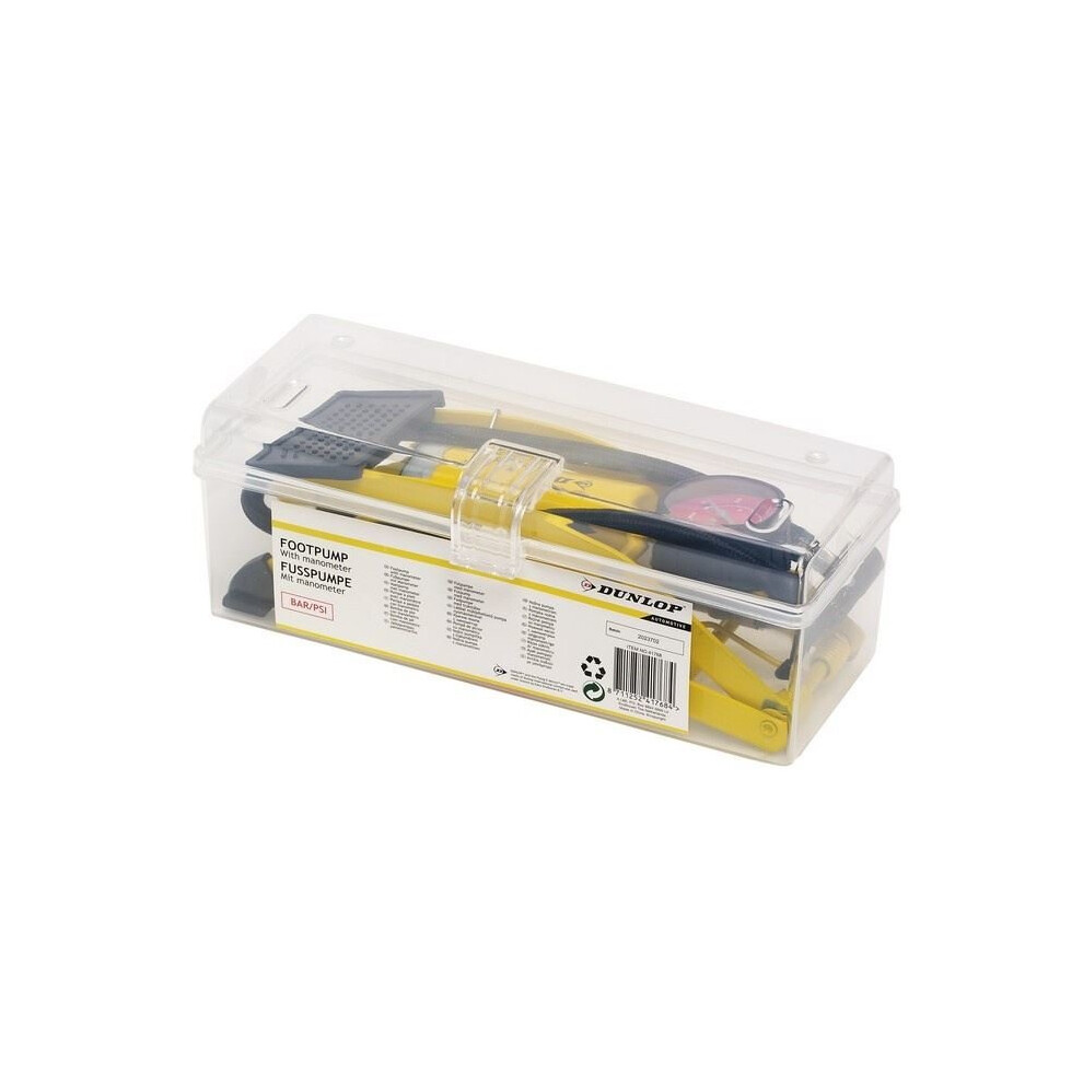 Dunlop Durable Footpump Air Pump With Manometer