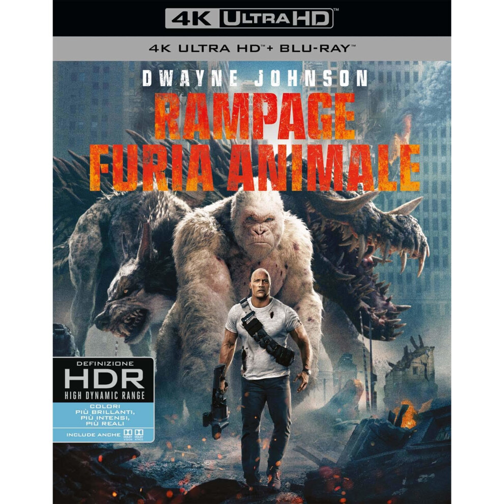 rampage - furia animale (4k uhd+blu-ray) BluRay Italian Import