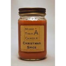 More Than A Candle CMS16M 16 oz Mason Jar Soy Candle, Christmas Spice