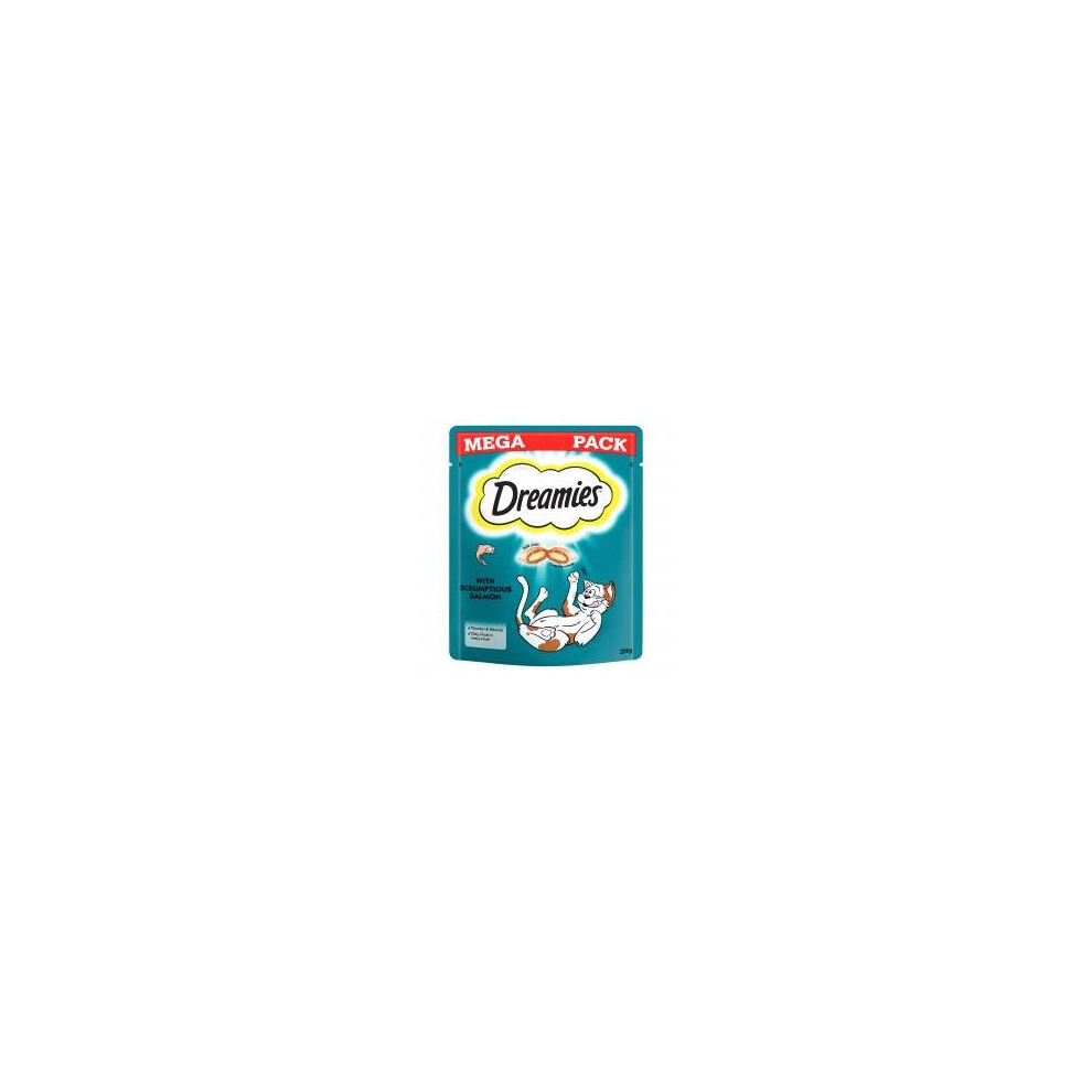 Dreamies Cat Treats With Salmon Mega Pack 200g (Pack of 6)-image-OPC-PNFDPV-NEW
