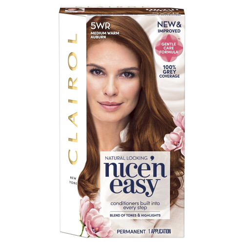 Clairol Clairol Nice' n Easy Μόνιμη βαφή μαλλιών 5WR Medium Warm Auburn