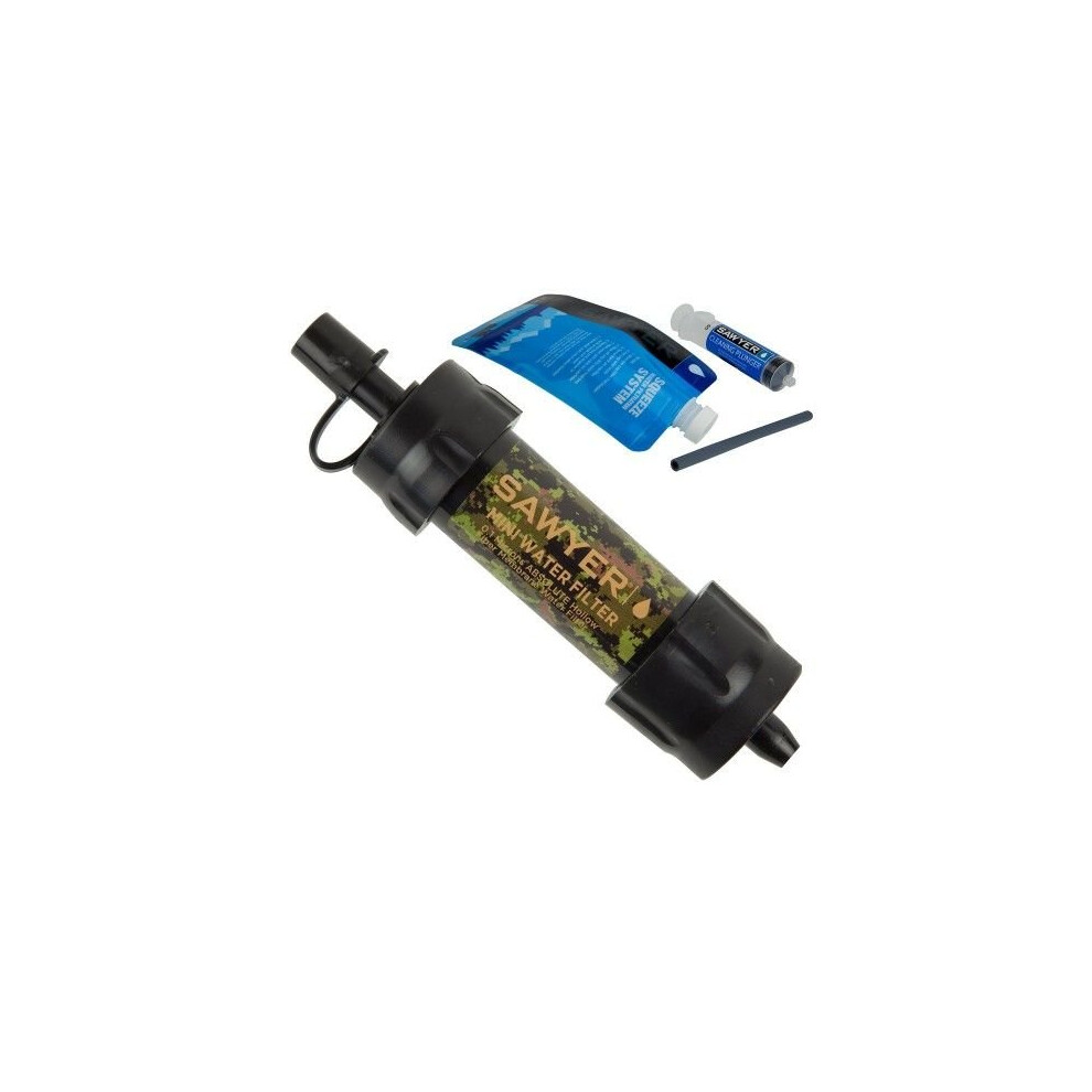 Sawyer SP107 Mini Water Filtration System Camo