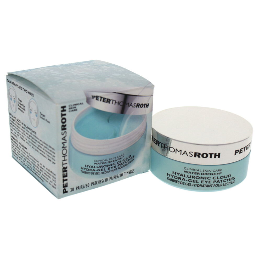 Water Drench Hyaluronic Cloud Hydra-Gel Eye Patches by Peter Thomas Roth for Unisex - 60 Pc Patches