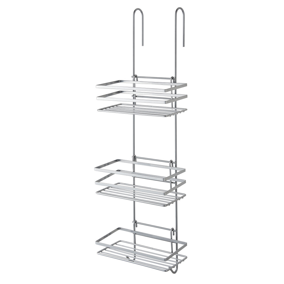 (Silver) 3 Tier Hanging Shower Caddy Bathroom Organiser