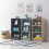 Timber Art Design UK Small 3 Tier Cube Bookcase Display Shelving Storage Unit Furniture Dark Grey 3