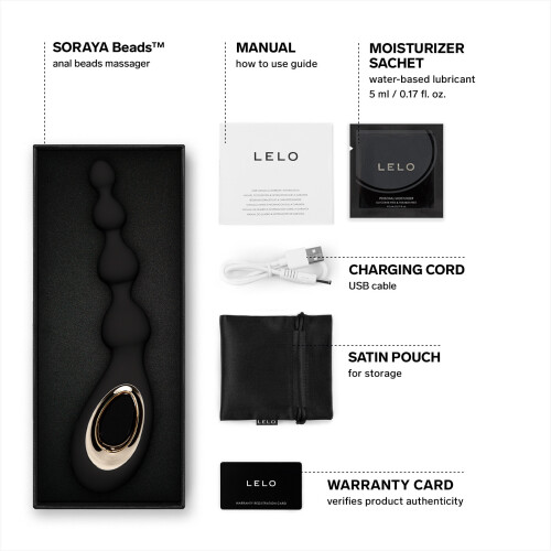 LELO LELO Soraya Anal Beads Black 1