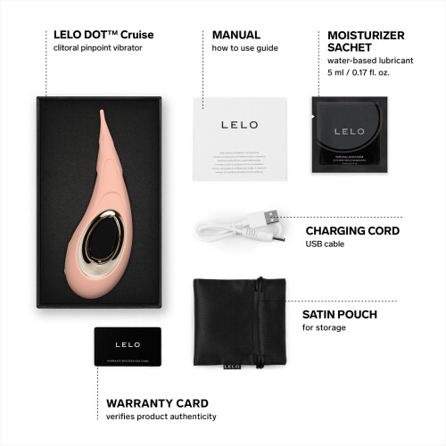 LELO LELO Dot Cruise Clitoral Vibrator Peach Please 1