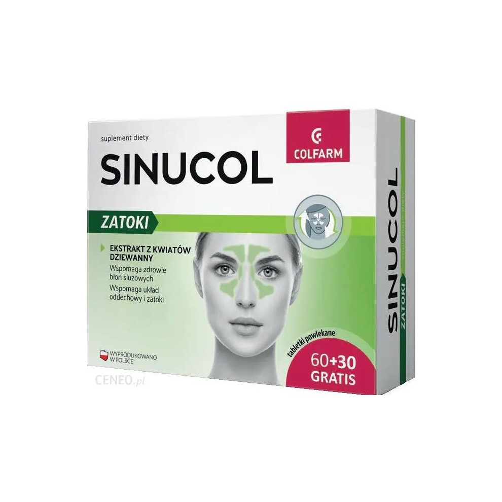 Colfarm Sinucol Zatoki 90 tab sinus relief supmenent