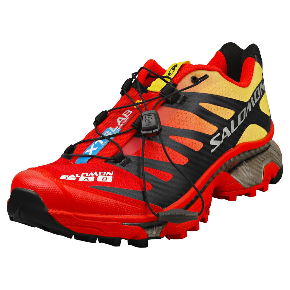 (9) Salomon Xt-4 Og Mens Fashion Trainers in Red Black Yellow