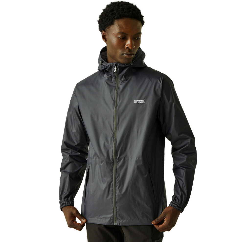 (3XL, Seal Grey) Regatta Mens Pack-It III Waterproof Outdoor Walking Packaway Jacket