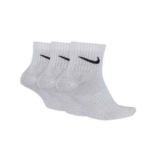 Nike (White, M) Nike Mens Everyday Ankle Socks 1