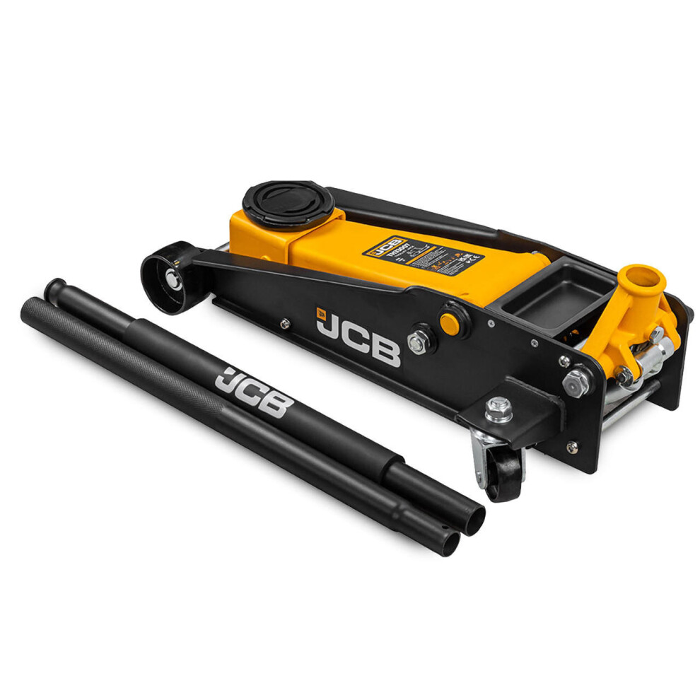 JCB 3 Tonne Double-Pump Hydraulic Trolley Jack : JCB-TH33007