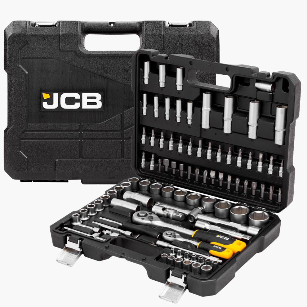 Jcb 94 Piece Socket And Bit Set, Chrome Vanadium Steel : -4941?5