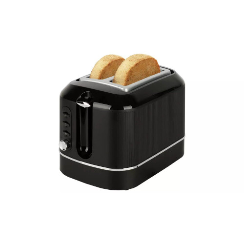 Texture Tilly 2 Slice Toaster Popping Smaller Slices Out Easy - Black