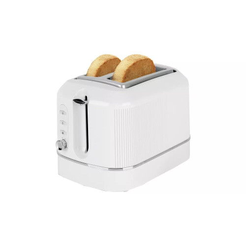 Texture Tilly 2 Slice Toaster Popping Smaller Slices Out Easy - White