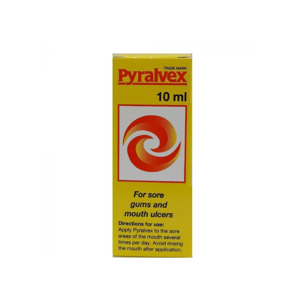 Pyralvex Paint - Oral Solution for Relief from Mouth Ulcers and Oral Lesions 10mL