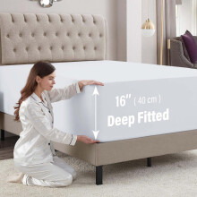 MZP 1 Fitted Sheet Satin Only Twin Super King Queen