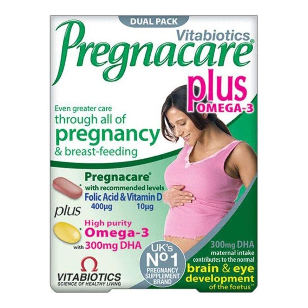 Vitabiotics Pregnacare Plus Comprehensive Multivitamin Tablets Essential Nutrients for Pregnancy - 56s