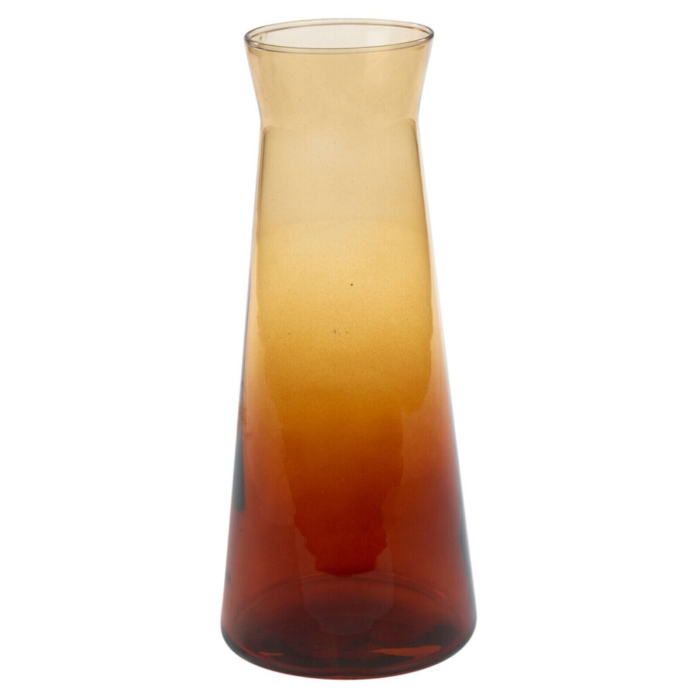 (Orange) 1.145L 25cm Coloured Decanter Glass Wine Water Juice Drinking Carafe Jug