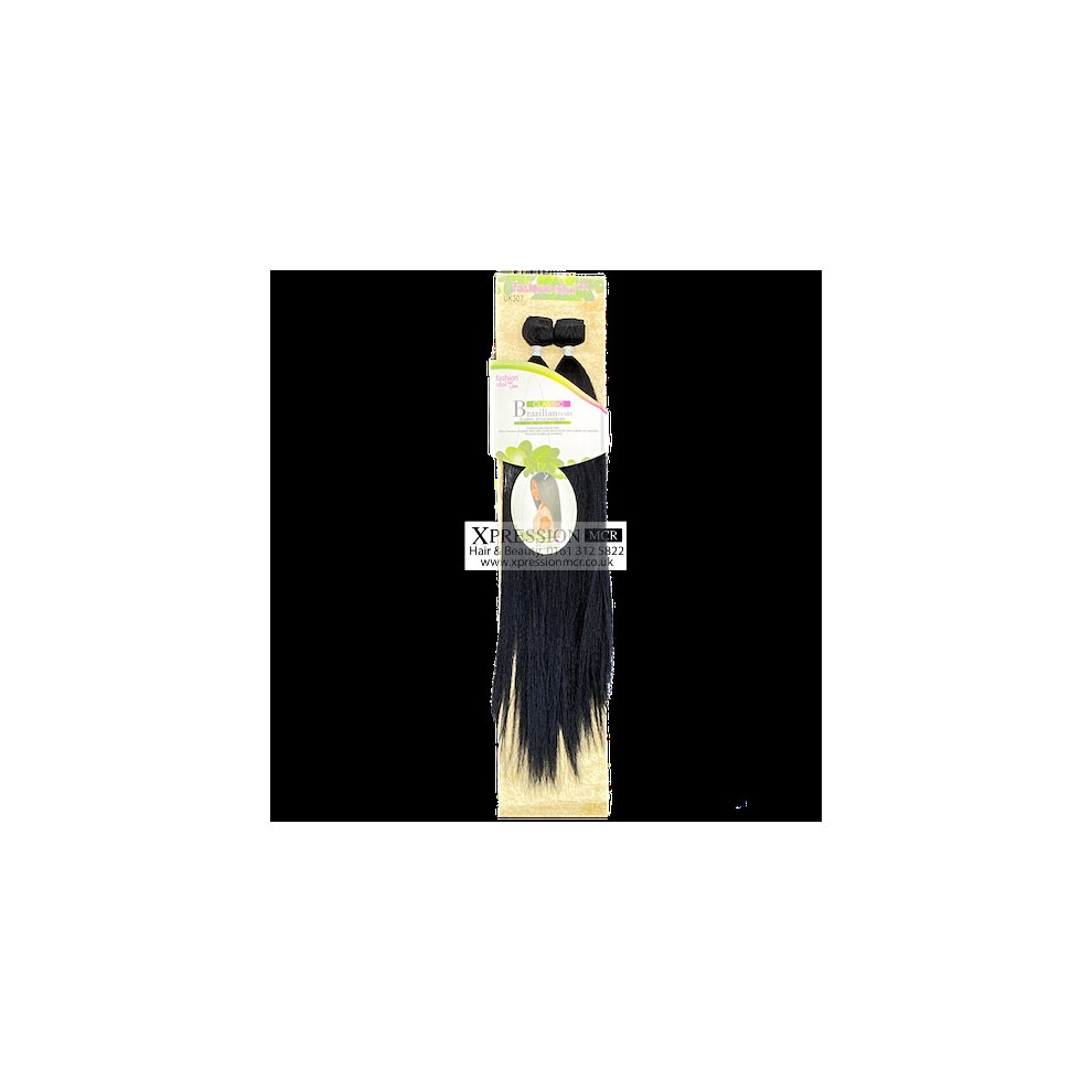 By Sleek (1B Natural Black) Sleek Brazlian Crimp Yaki Weave 20'' And 22'' Inch