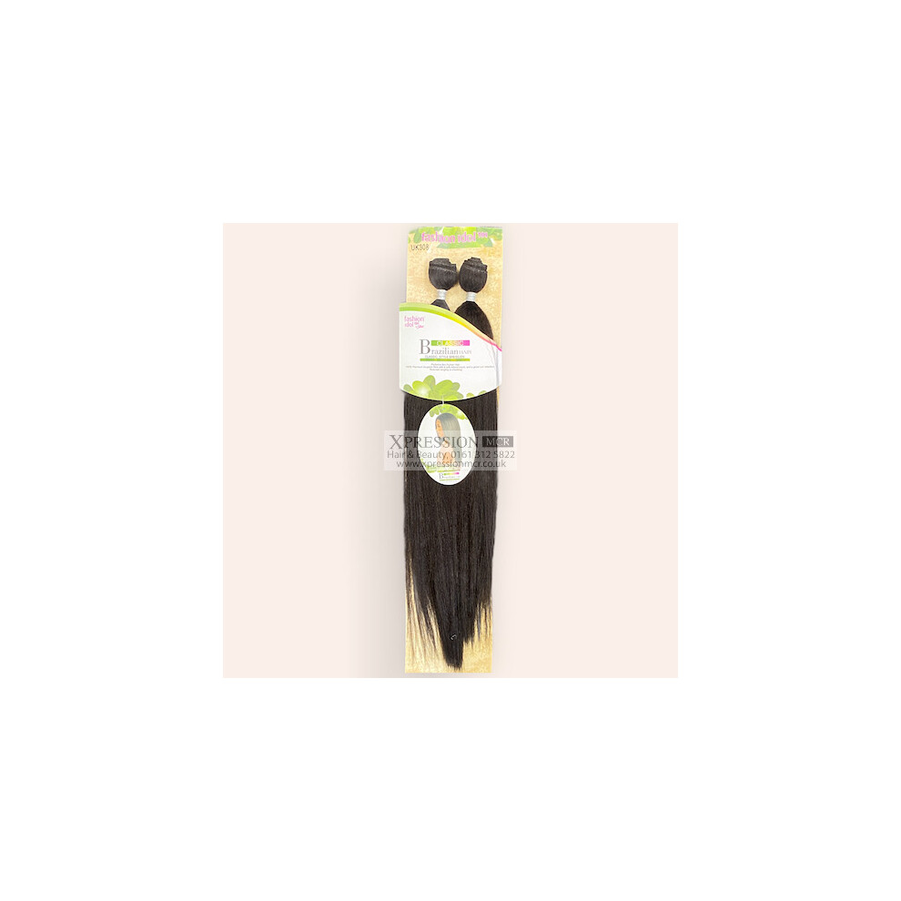 By Sleek (4 Light Brown) Sleek Brazlian Crimp Yaki Weave 20'' And 22'' Inch
