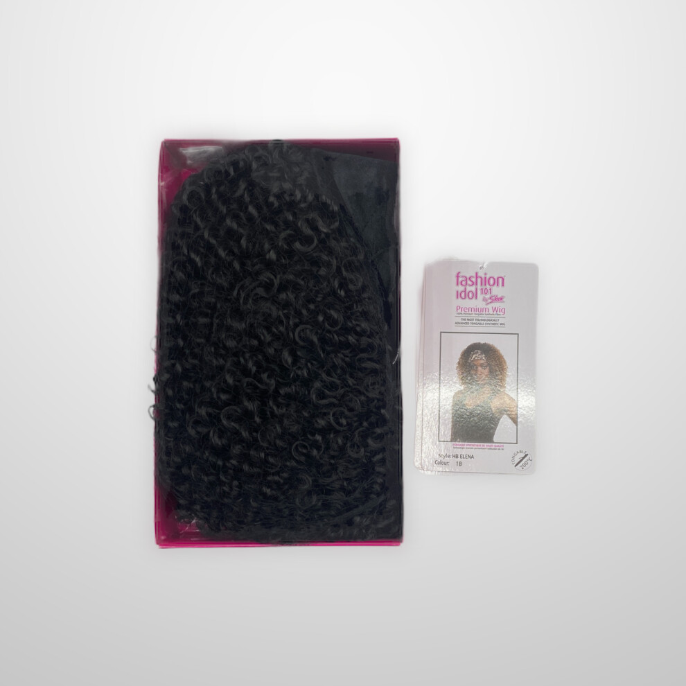 By Sleek Unisex Black (1B Natural ) Sleek Fashion Idol 101 Synthetic Hb Elena 16'' Wig