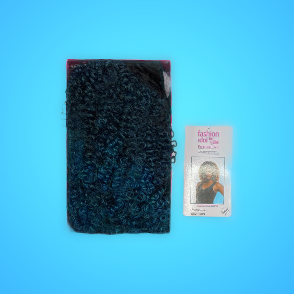 By Sleek Unisex Multicoloured (T1b.teal) Sleek Fashion Idol 101 Synthetic Hb Elena 16'' Wig