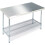 Seville Classics Commercial Stainless Steel Chrome Work Table 1