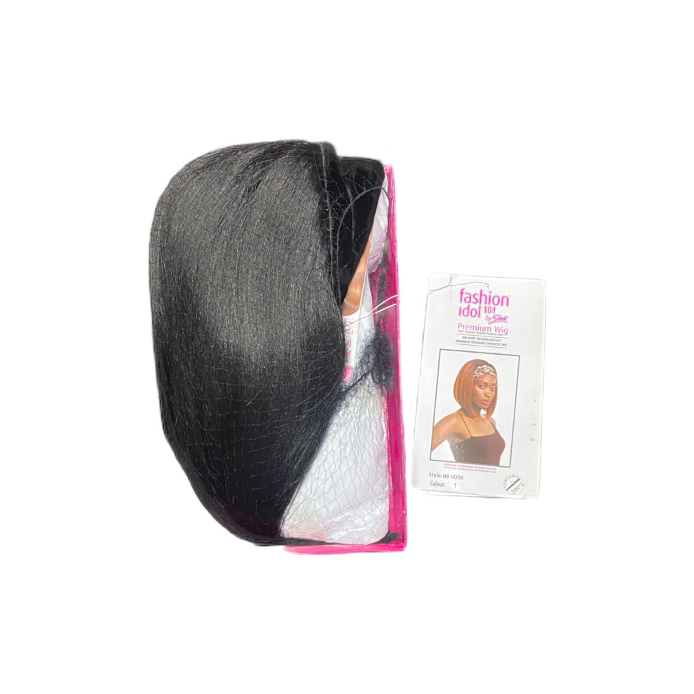 By Sleek Unisex Black (1 Jet ) Sleek Fashion Idol 101 Synthetic Hb Nora 11'' Wig