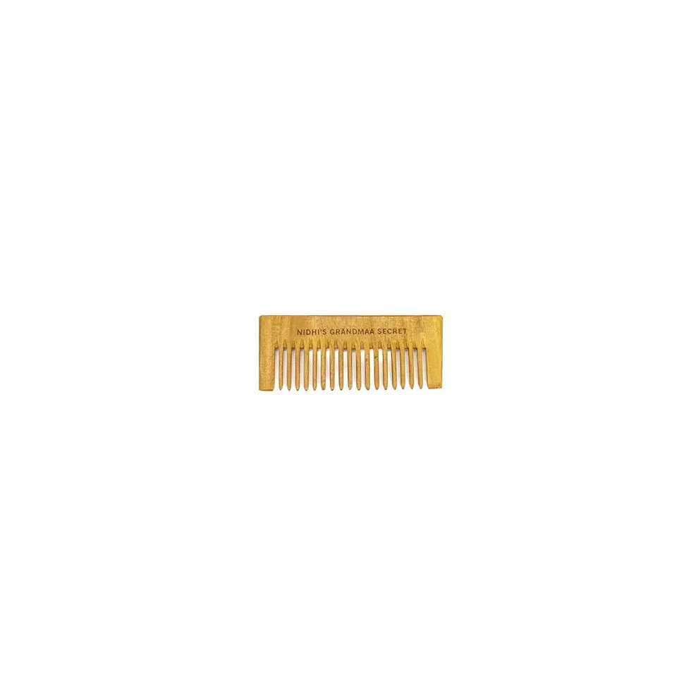 NIDHI'S GRANDMAA SECRET Kacchi Neem Comb - Pure Neem Wood Comb