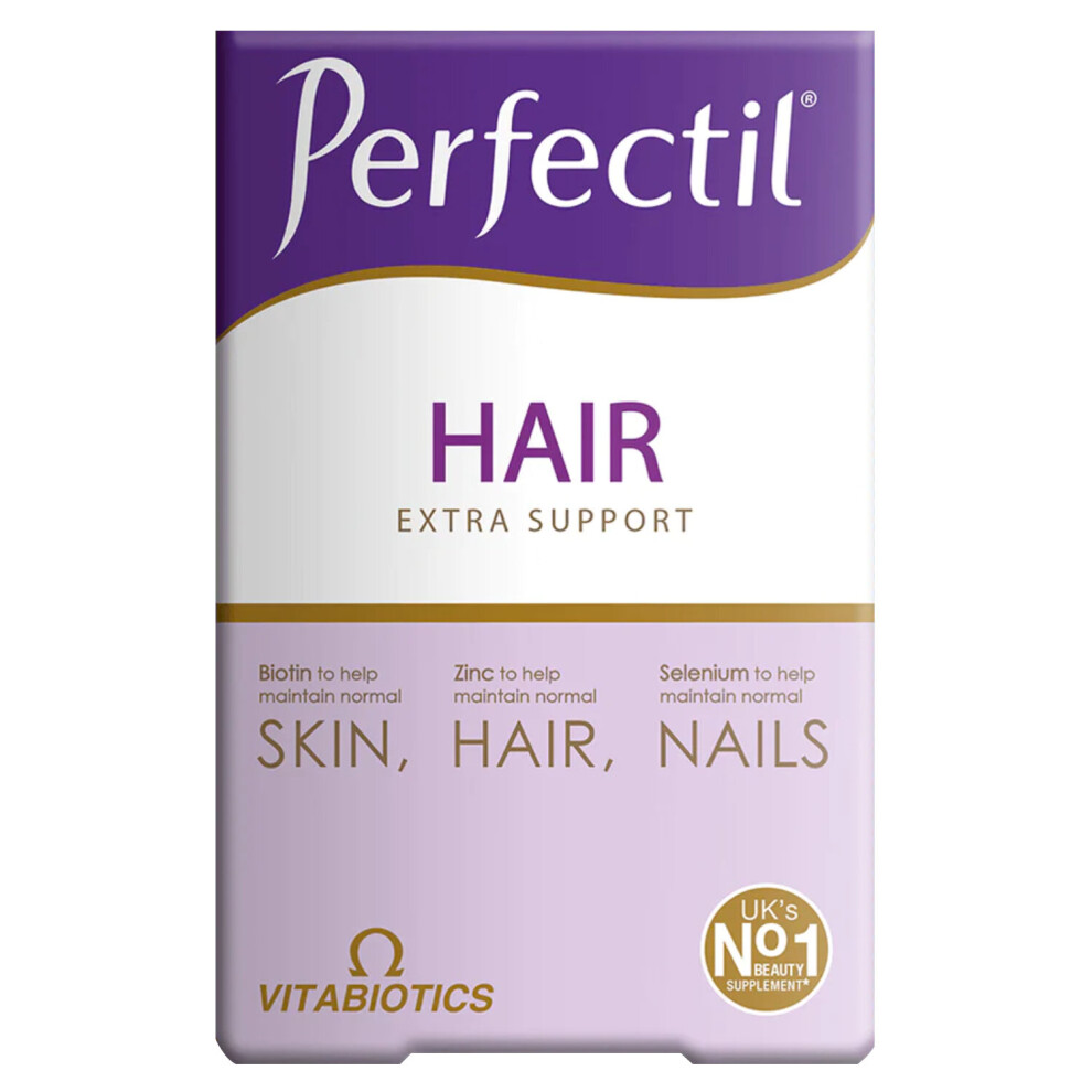 Vitabiotics Perfectil Plus Hair Tablets With Biotin, Selenium And Zinc 60's