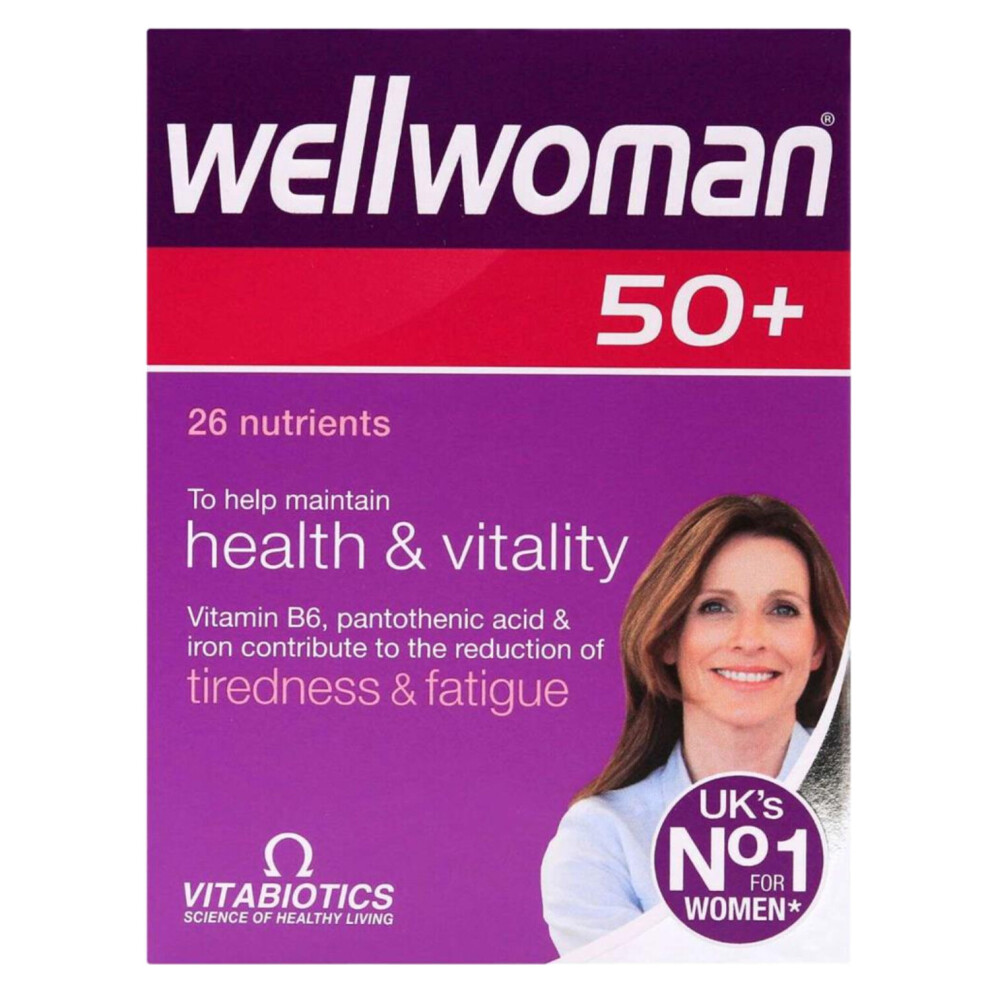 Vitabiotics Wellwoman 50+ Tablets for Active Lifestyle and Immune System Support - 30's