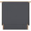 Seconique Portland 2 Drawer Bedside Grey Oak Effect 6
