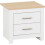 Seconique Portland 2 Drawer Bedside White Oak Effect 1