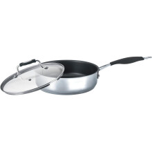 HIGH QUALITY STAINLESS STEEL SAUTE PAN 30 CM WITH LID