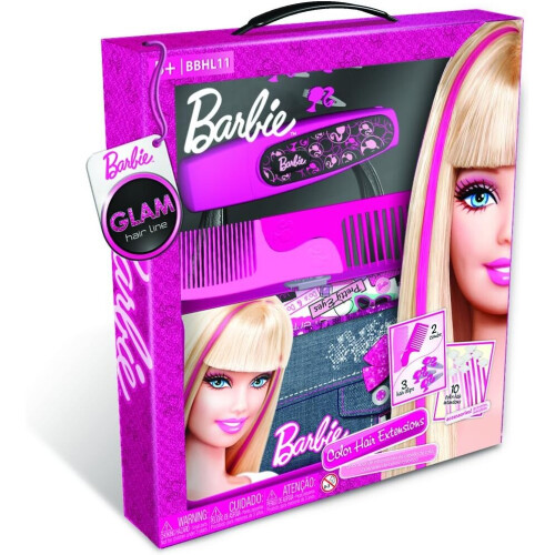 Disney Barbie Glam Colour Hair Extension Set