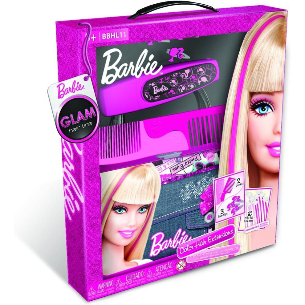 Disney Barbie Glam Colour Hair Extension Set