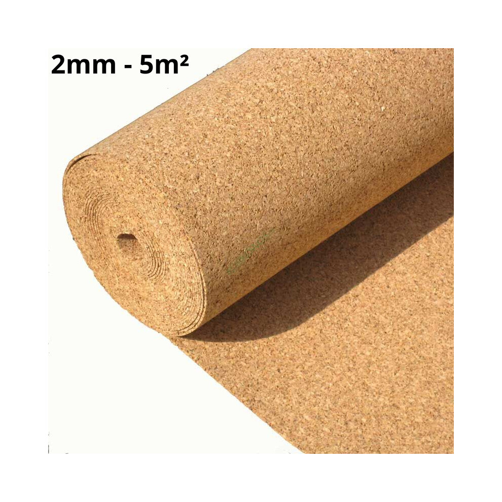 Cork Roll 2mm - 5m2 (53.81sqft)